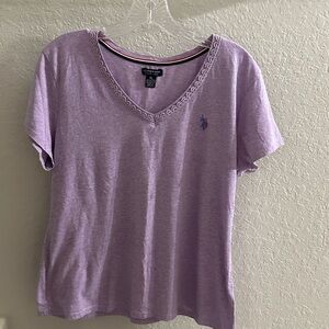 U.S. Polo Assn. Fitted Purple Short Sleeve Tee